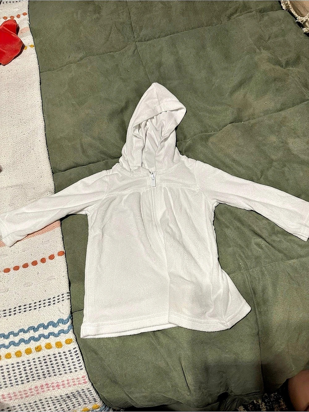 Old Navy White Hooded Jacket